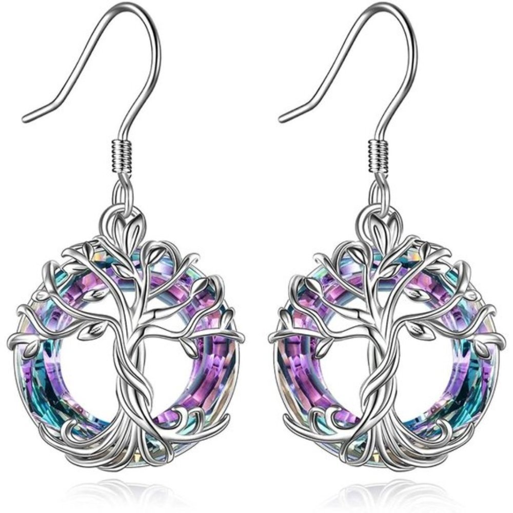 14K White Gold Hook Earring